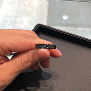 正品代购tiffany/蒂芙尼戒指1837黑钛情侣指环男女定