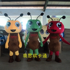 蚂蚁卡通人偶服装定制昆虫蜜蜂人穿公仔行走玩偶表演道具吉祥物