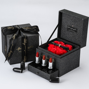 mac/子弹头口红套装小辣椒/牛血色/脏橘色情人节生日礼物音乐礼盒