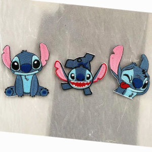 史迪仔衣服装饰贴布贴画刺绣卡通可爱徽章衣贴热熔胶diy补丁贴