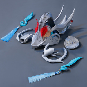 王者农药大乔白鹤梁神女cos道具武器法杖神鲤配件头饰cosplay服装