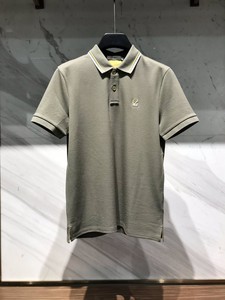 22春夏 creazioni青蛙男装 专柜 绿色翻领短袖t恤polo衫