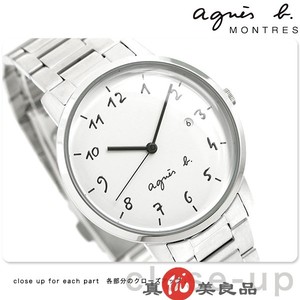 日本代购 agnes b. 情侣男女款简约复古薄表盘商务休闲日常手表