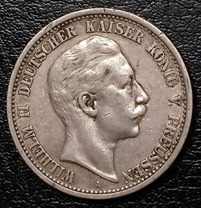 德国普鲁士2马克银币