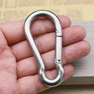 大号实心不锈钢登山扣 高强承重安全扣 专业攀岩快挂 钥匙扣 挂扣