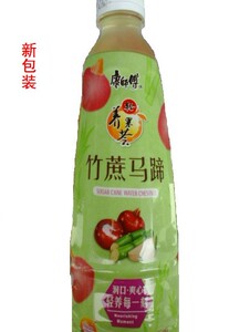 康师傅竹蔗马蹄500ml15瓶件新货新包装植物饮料