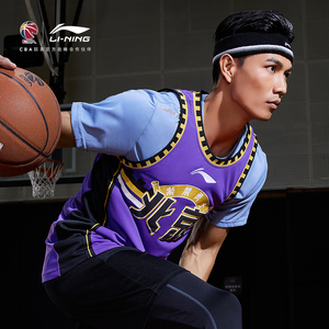 李宁篮球比赛服男官方新款cba北京紫禁勇士队专业篮球系列运动服