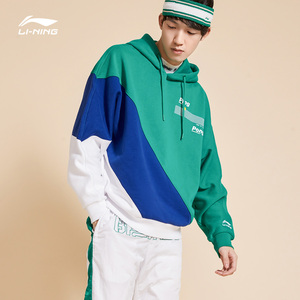 中国李宁2020巴黎时装周春夏系列卫衣男女同款套头连帽宽松上衣