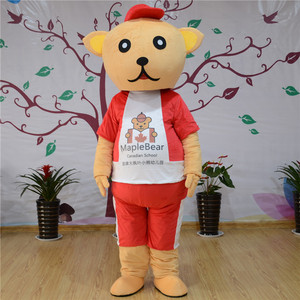 卡通定做毛绒道具宣传套头服小熊成人头套扮布偶熊玩偶人偶衣服装