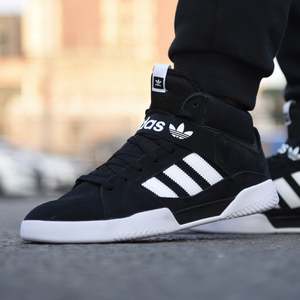 阿迪达斯男鞋三叶草高帮鞋板鞋