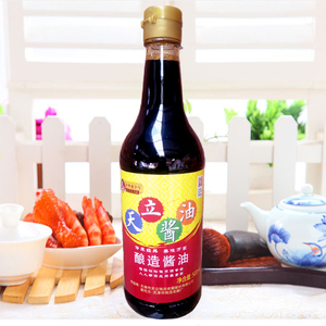 天津天立酱油_一级黄豆酿造酱油 500ml