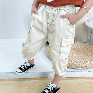 男童休闲裤夏季薄款2022新款儿童八分裤中小童男孩宝宝裤子潮韩版