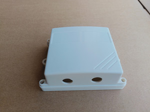 塑料传感器壳 无线测温盒 温湿度壳体底部开孔：90X85X40