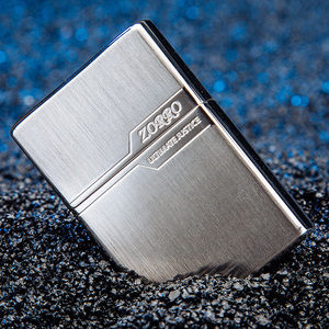 正品zorro佐罗煤油打火机 朴实黑冰标志 个性创意防风送礼男刻字