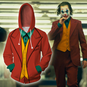 2019电影小丑joker衣服cos服装希斯莱杰卫衣外套大人万圣节男装