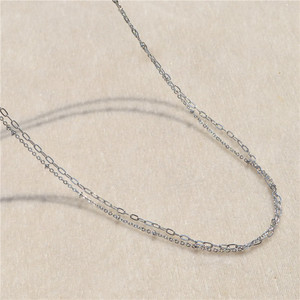韩版女生新款 夏季银色项链 简单时尚颈链