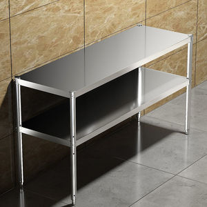 不锈钢厨房置物架两层简易