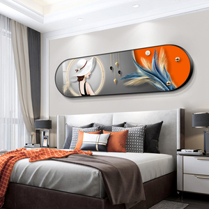 现代轻奢卧室床头装饰画美女创意主卧房间壁画床头背景装饰挂画