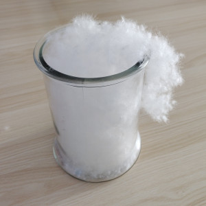 大朵95白鹅绒吊吊绒羽绒被子被壳羽绒服填充物原料蓬松度好无异味