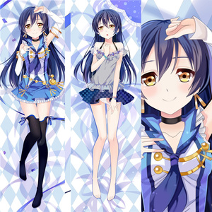 日本动漫等身抱枕长睡枕亲肤柔软靠垫海未二次元人形全身双面枕芯