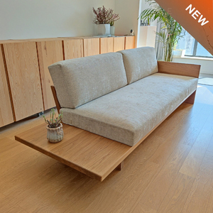 北欧小户型日式沙发床民宿客厅可拆洗懒人布艺实木沙发双人三人椅