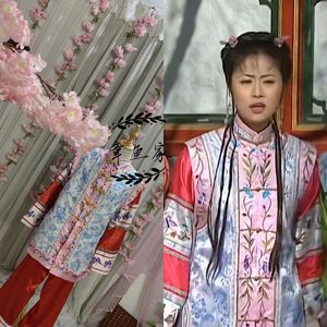 还珠格格林心如紫薇同款古装旗服