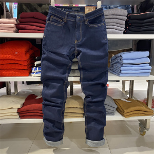 baleno班尼路水洗弹力修身牛仔裤男装秋冬款港风休闲长裤88941003
