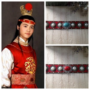 红楼梦宝玉头带古装头饰眉心坠眉头男额头挂饰发带绑古风绑带古代