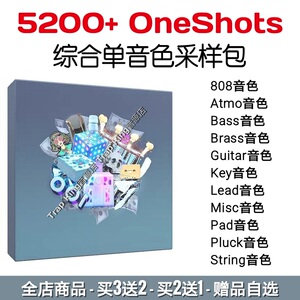 采样音色包旋律乐器单音嘻哈hiphop电音trap打击垫fl编曲音源