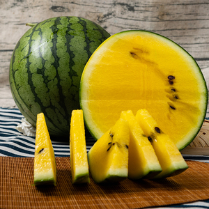 80天通苑水果网淘宝海南麒麟西瓜 1颗 约9-10斤 新鲜水果 大西瓜 限