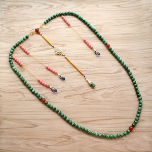 故宫珍宝馆藏品复制清宫朝珠108佛珠念珠复古宫廷圆珠项链