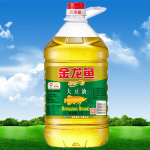 金龙鱼精炼一级大豆油5l大桶装粮油 色拉油 炒菜 家用食用油