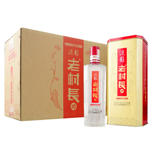 老村长 白酒淡雅42度单瓶480ml浓香型酒粮食酒东北酒