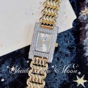 elizabeth taylor vintage 伊丽莎白泰勒 水晶金色女士腕表手表