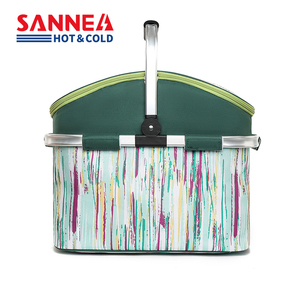 SANNE加厚铝膜大容量保温包亚马逊户外野餐篮 保鲜冰包手提饭盒袋