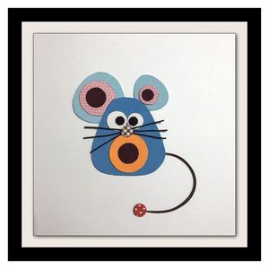 e82723963淘宝diy手工拼布画布嵌布贴画材料卡通儿童亲子动物布艺