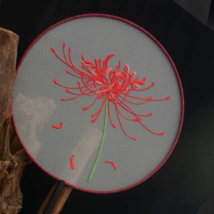 小鱼家【藏刀扇】可上地铁团扇子汉服复古风配饰手持蒲扇可切水果