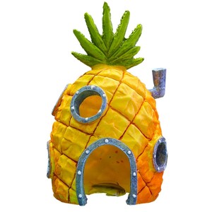 菠萝屋窗户海绵宝宝深海的大菠萝鱼缸鱼缸造景树脂摆件城堡水族箱