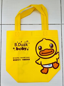 duck小黄鸭无纺布袋子童装女装童鞋手提包装袋小号
