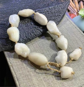精品大漠宝石蛋白石包浆手串手链奇石原石哈密