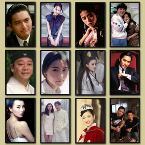 香港明星老照片 港式茶餐厅装饰画 复古个性打边炉冰室奶茶档挂画