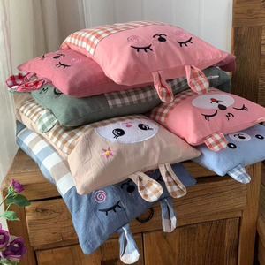 刘大姐家 四季通用儿童水洗棉荞麦枕头 宝宝卡通幼儿园午睡枕