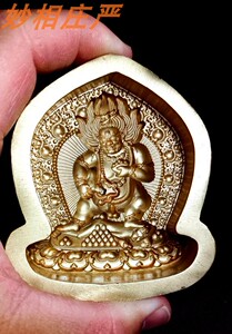 黑财神 7cm黄铜擦擦模具 佛菩萨护法财神护身符模具无现货需预订