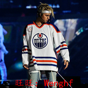 justin bieber jersey贾斯汀比伯冰球服同款巡回演唱衣服b宝油工