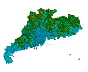 5米精度地形高程tif广州深圳佛山东莞福田南山罗湖宝安