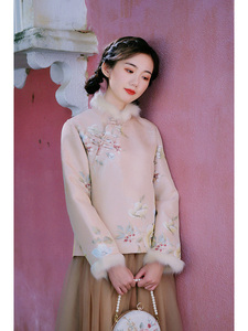 南风谷《花间赋》唐装女装中国风加绒新年改良旗袍民国茶服女秋冬