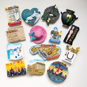 满28包邮 出口欧洲旅游纪念品立体树脂冰箱磁贴希腊马耳他