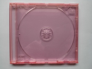进口  红色 CD DVD 碟片 收纳 透明盒子 光盘盒 彩色盒