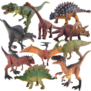 实心恐龙儿童玩具动物手办塑胶模型三角美甲棘腕霸王龙男孩