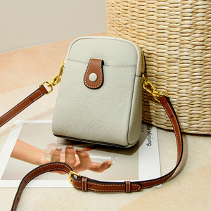 头层牛皮手机包女斜挎包女士夏季小包包2022新款真皮装手机小挎包